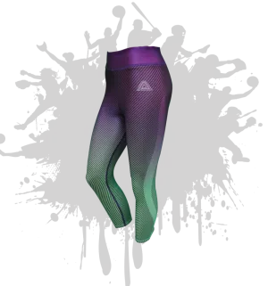 Linear Capri in PURPLE/MINT