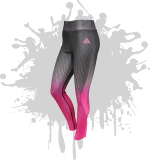 LINEAR LEGGINGS GRAPHITE/NEON PINK