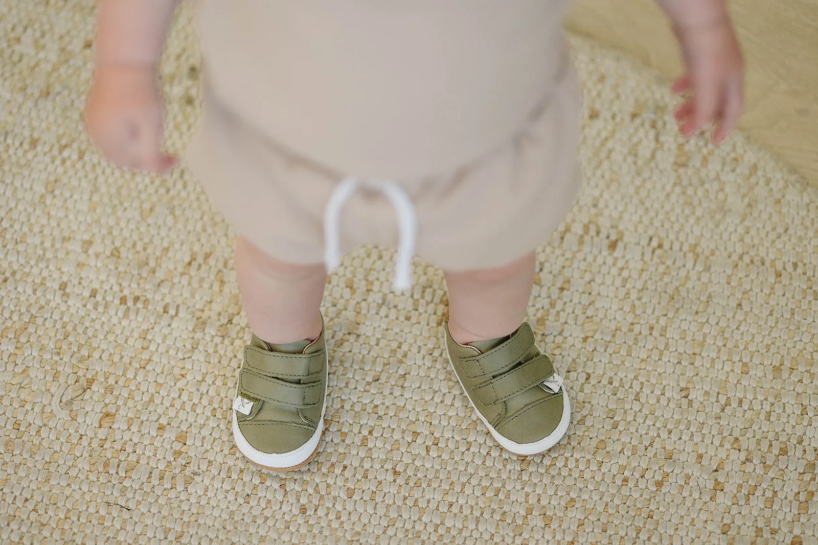 Little Love Bug Casual Army Green Low Top {Premium Leather}