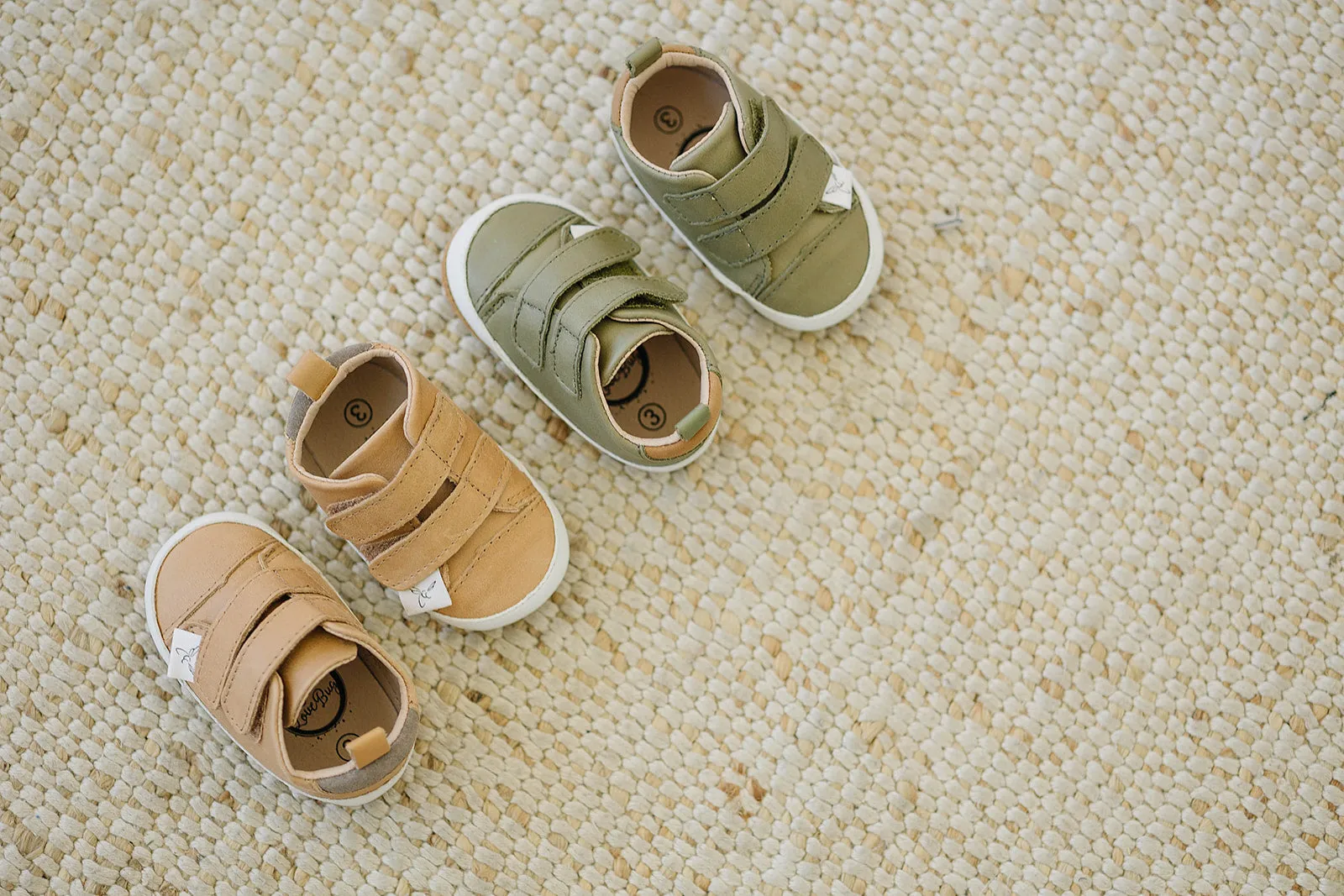 Little Love Bug Casual Army Green Low Top {Premium Leather}