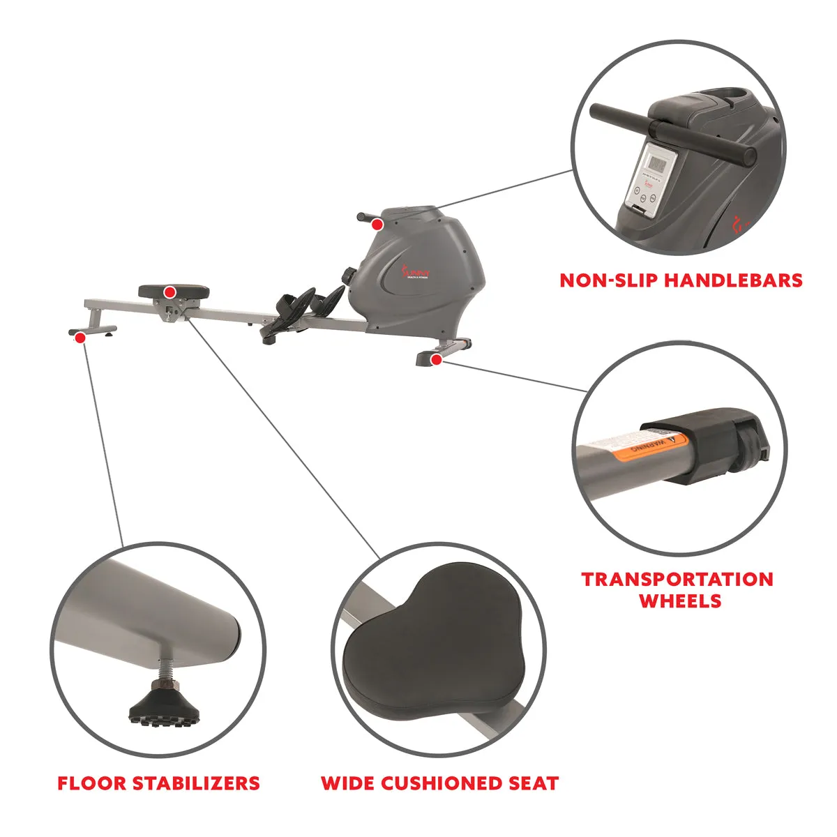 Magnetic Rowing Machine Synergy Power Motion Rower