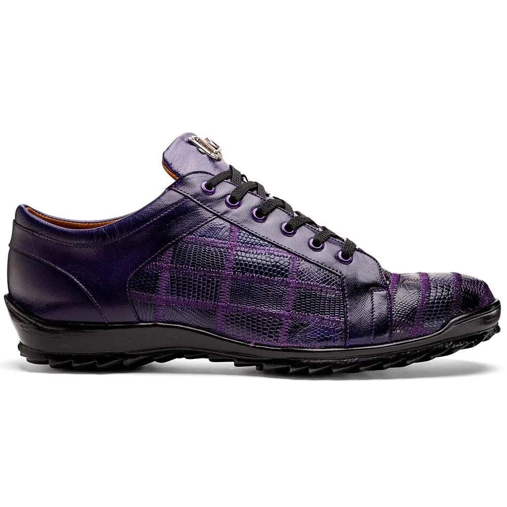 Marco Di Milano Bari Purple Lizard Sneakers