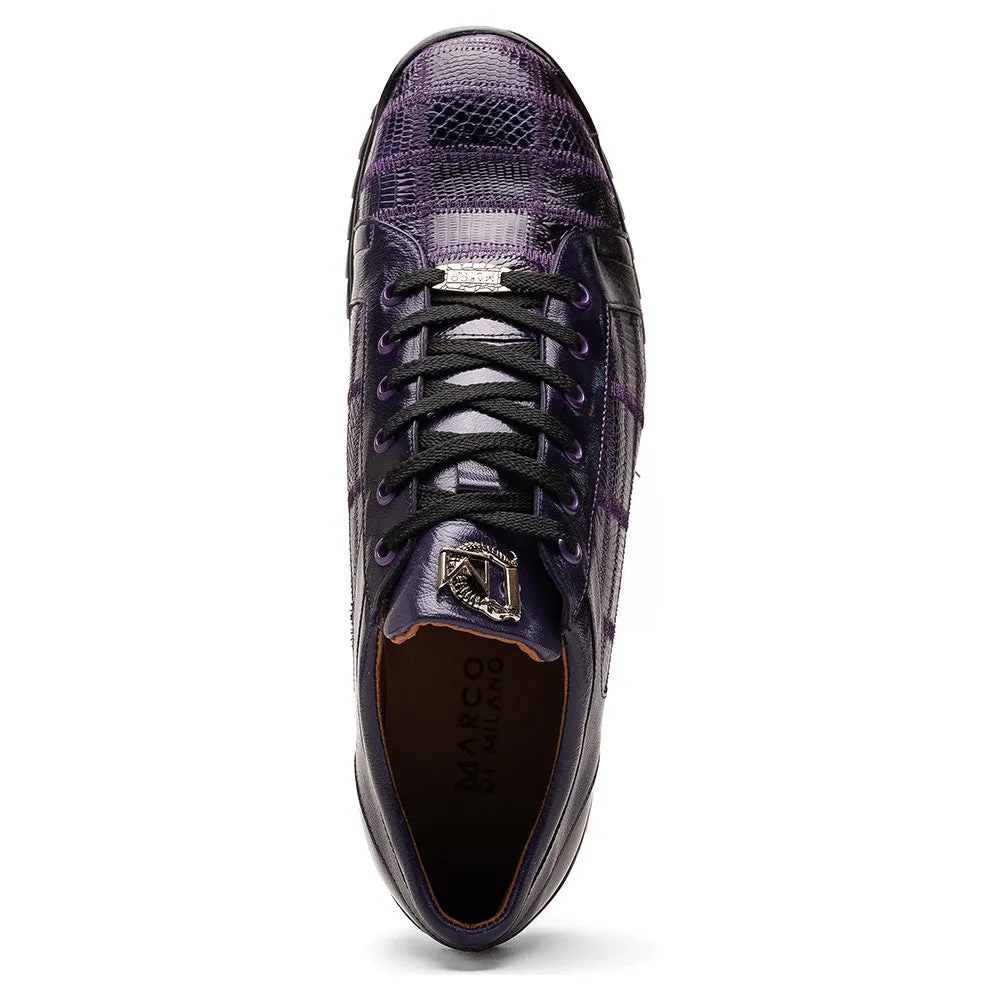 Marco Di Milano Bari Purple Lizard Sneakers