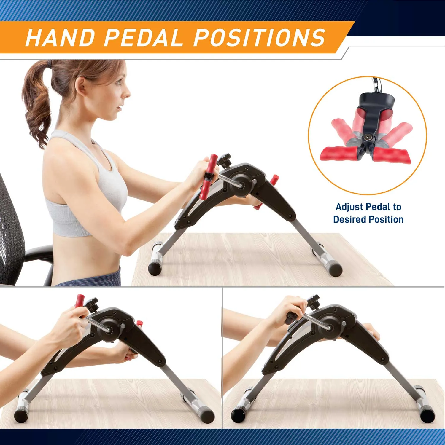 Marcy Portable Mini Cardio Cycle for Home Gym and Office Use  NS-914