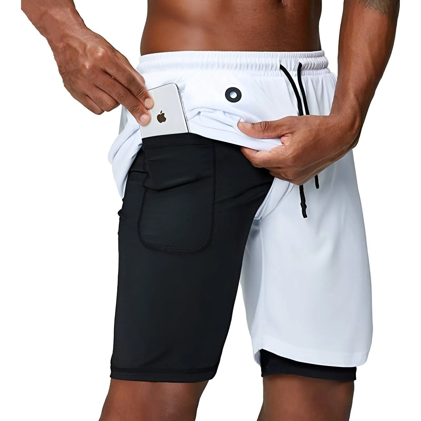 Markus Shorts - Doppelschichtige Fitness-Shorts für Männer