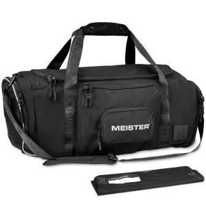 Meister Brawler Gym Bag for Fighters w/ Zip-Out Wash Bag & Shoe Locker