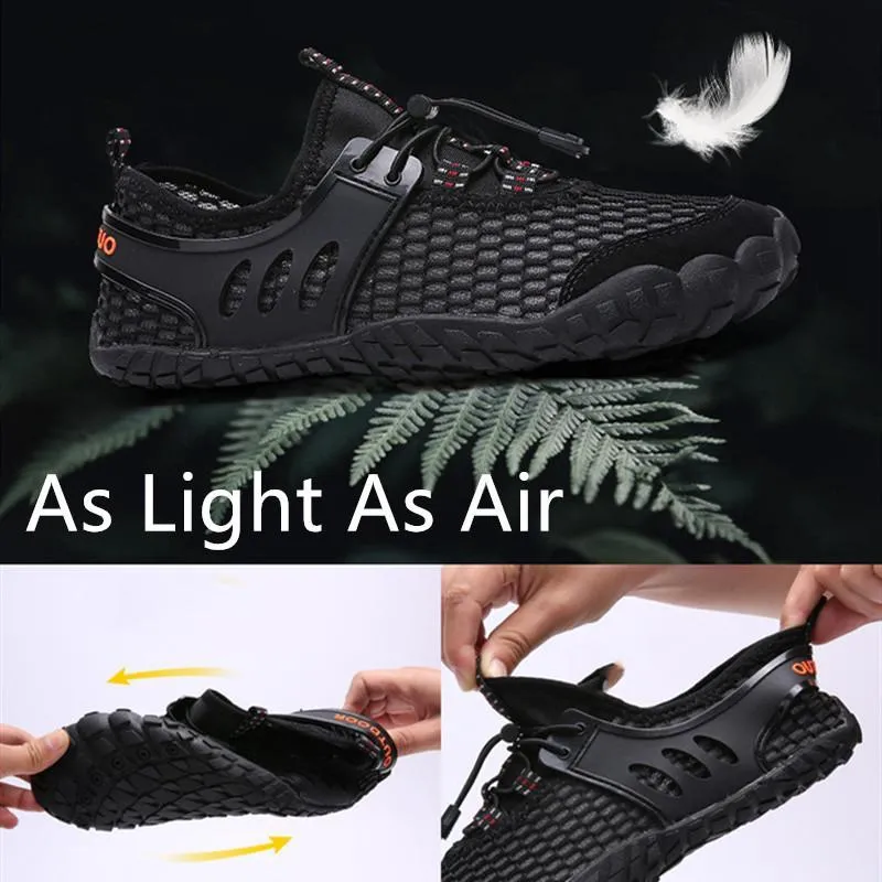 Men's Summer Breathable Mesh Fabrics Quick Drying Water Fitness Sneakers