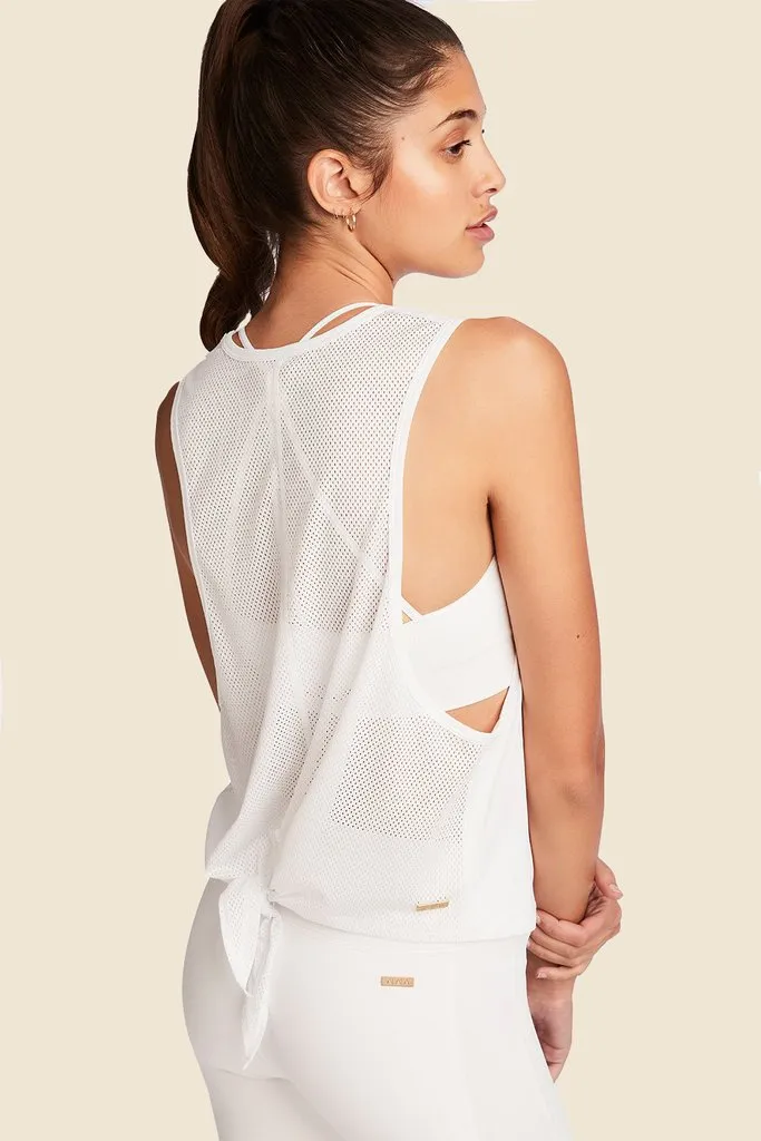 Mesh Tank, White