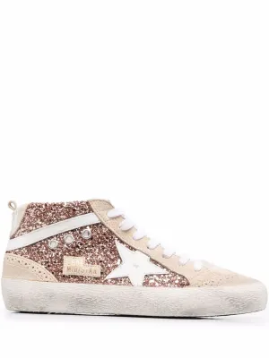 Mid Star glitter sneakers