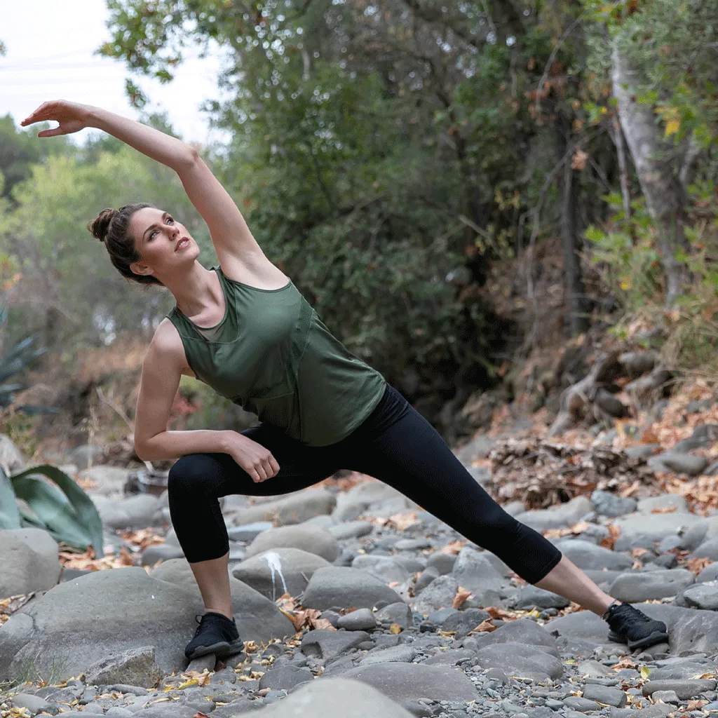 Military Green Chevron Racerback Tank