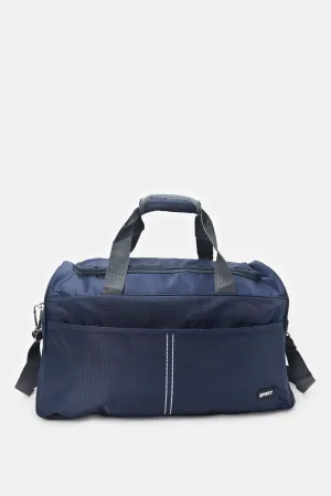 Navy Plain Duffle Bag