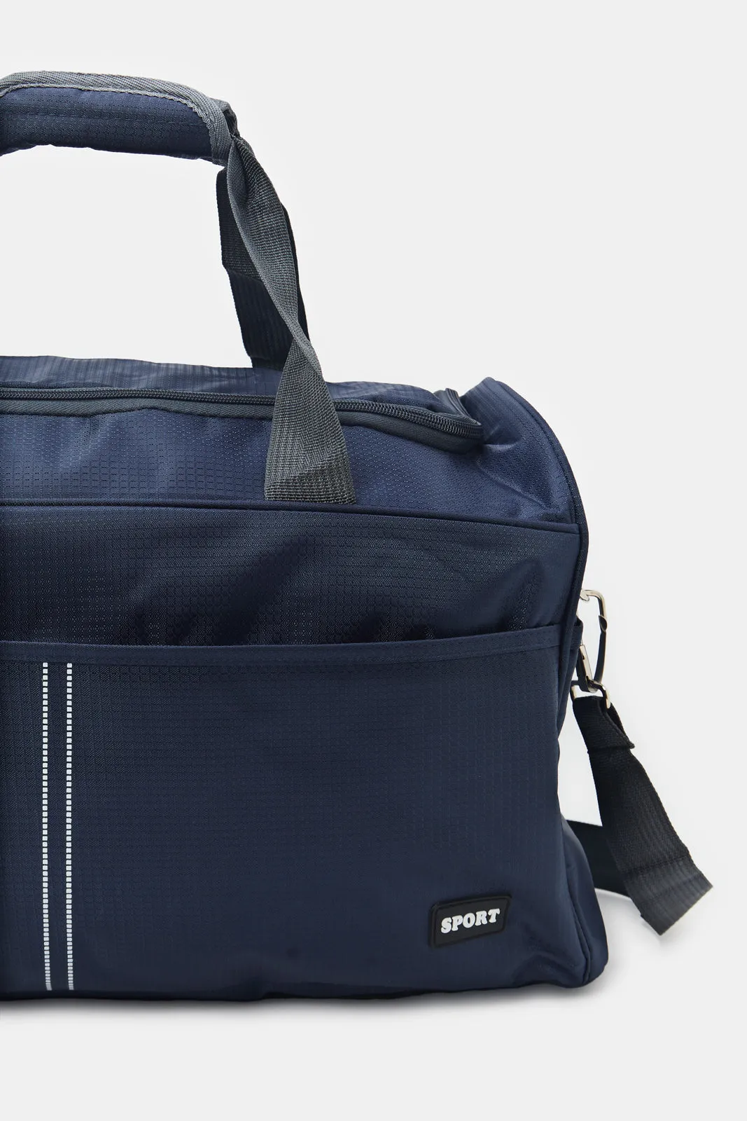 Navy Plain Duffle Bag