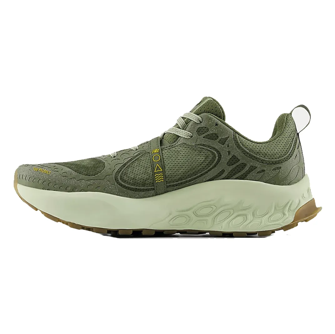 New Balance Men's  Fresh Foam X Hierro v8 Trail Running Shoes in Dark Olivine with Olivine and Lichen Green SS24