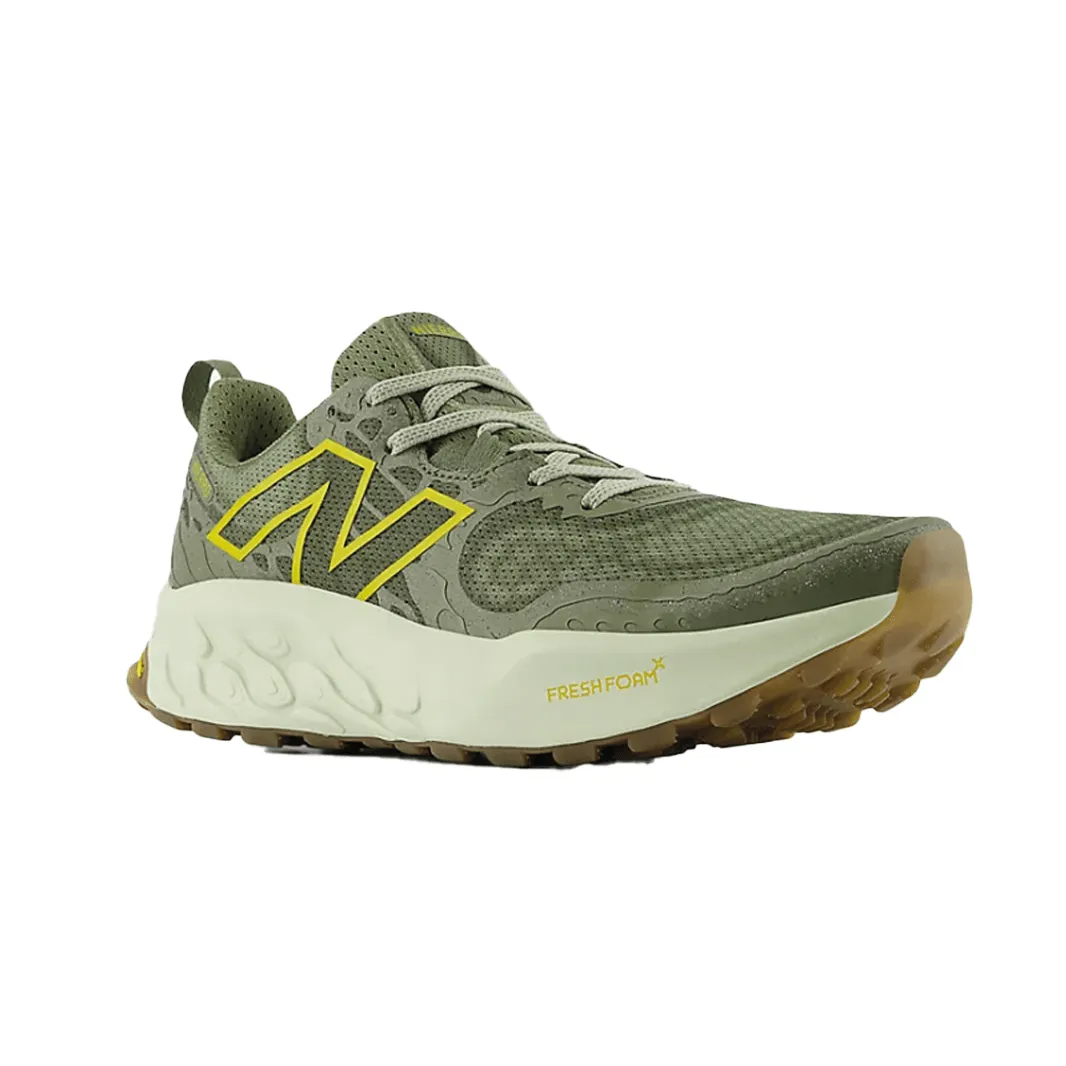 New Balance Men's  Fresh Foam X Hierro v8 Trail Running Shoes in Dark Olivine with Olivine and Lichen Green SS24