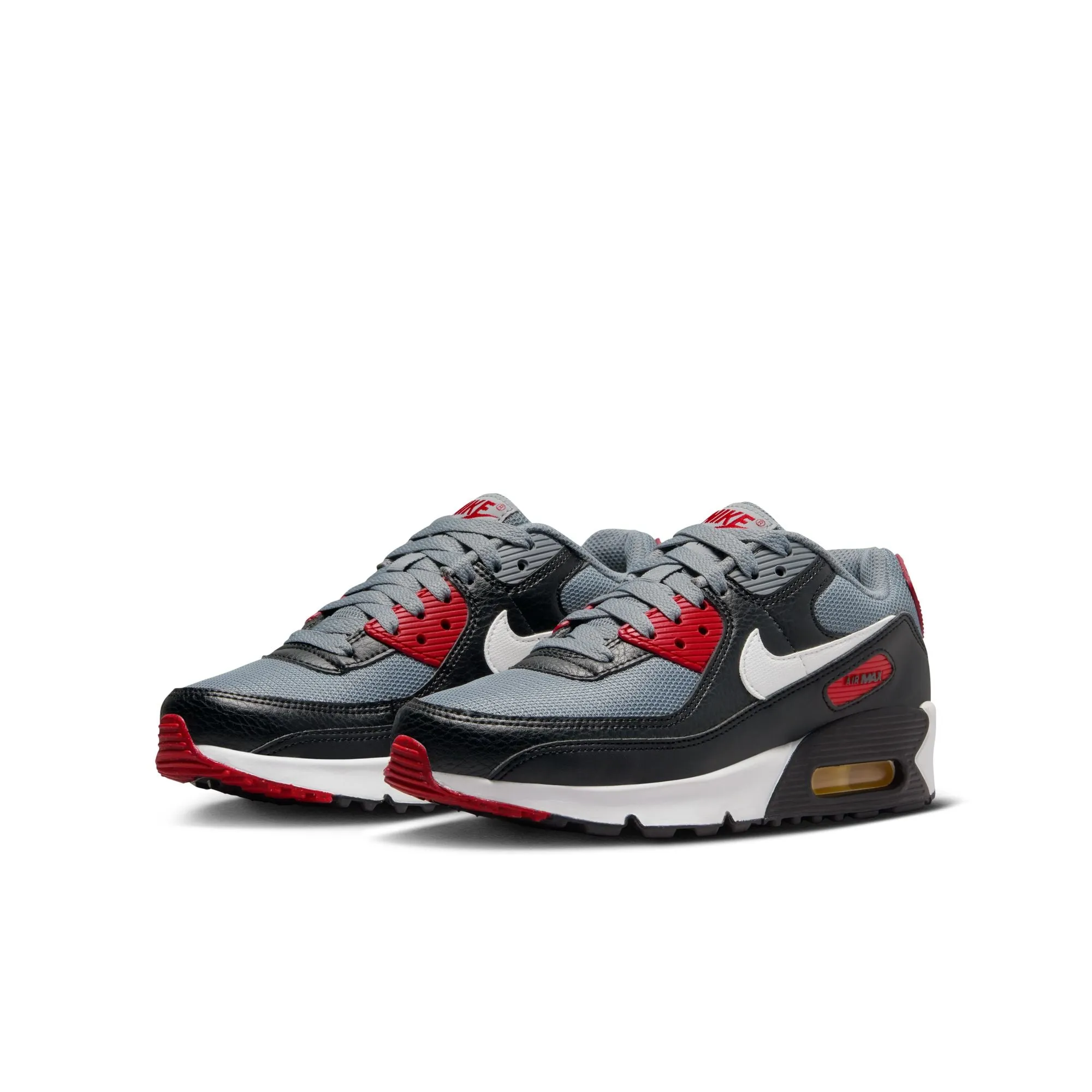 Nike - Unisex - GS Air Max 90  - Black/Cool Grey/Gym Red