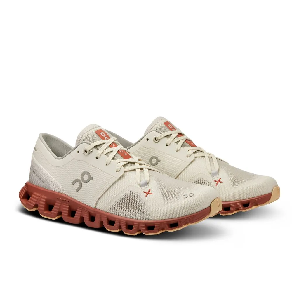 On Running Cloud X 3 (Womens) - Ice/Auburn