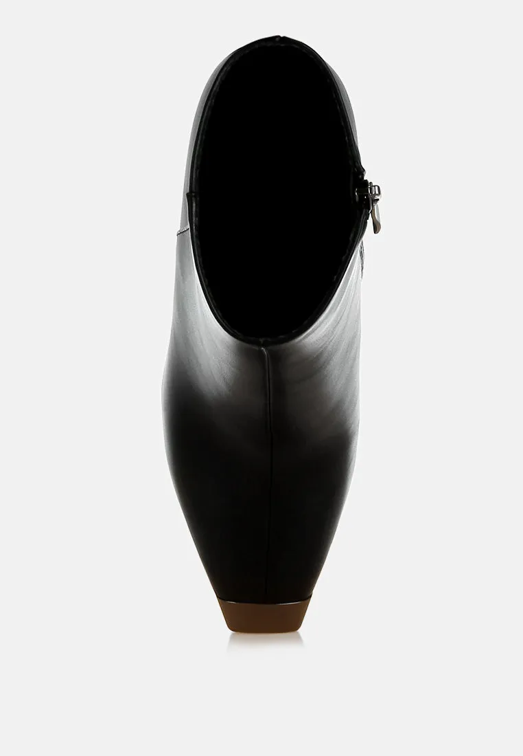 Orca Metallic Cap Toe Faux Leather Boots