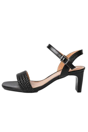 Outdoor Sandals Peep Toe Chunky Heel Fashion Shoes With Buckle Braided Strap