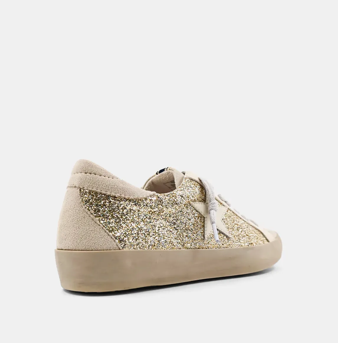 Paula Gold Glitter Star Sneakers