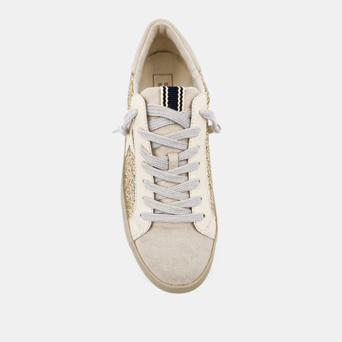 Paula Gold Glitter Star Sneakers