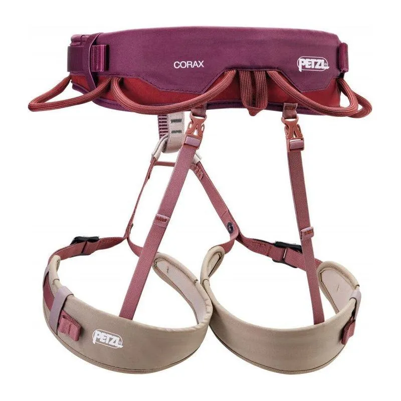 Petzl Corax Climbing Harness - Red