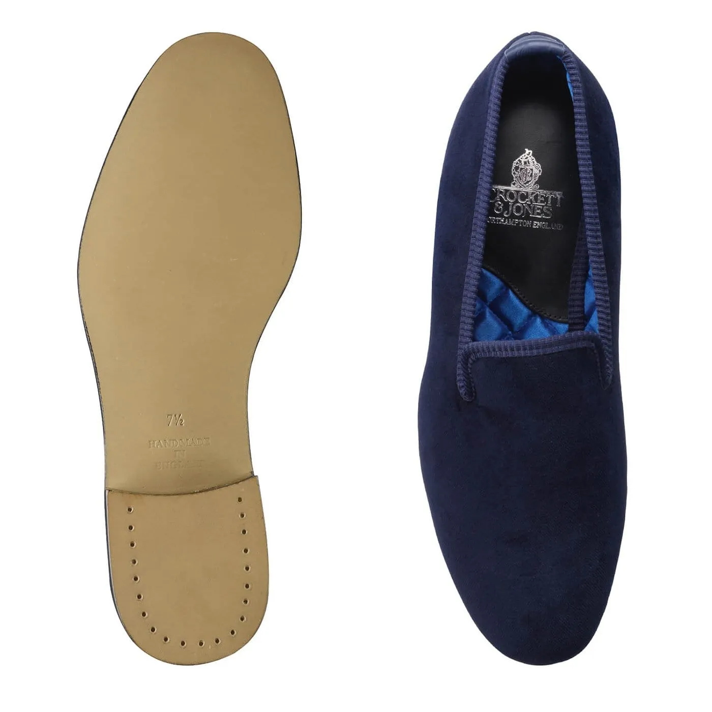 Plain Albert Navy Velvet (Mens)