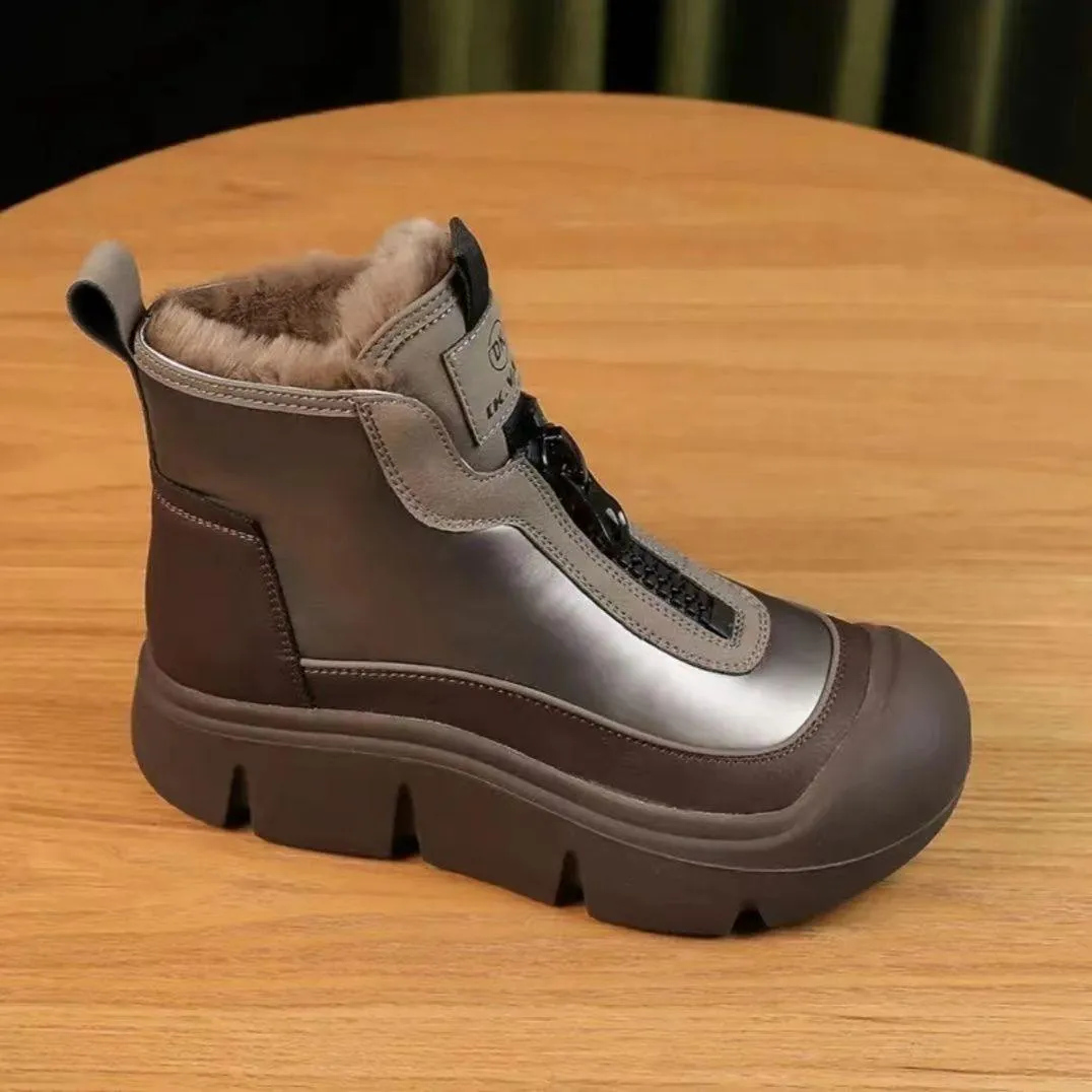 Plush And Thick Insulation Short Boots