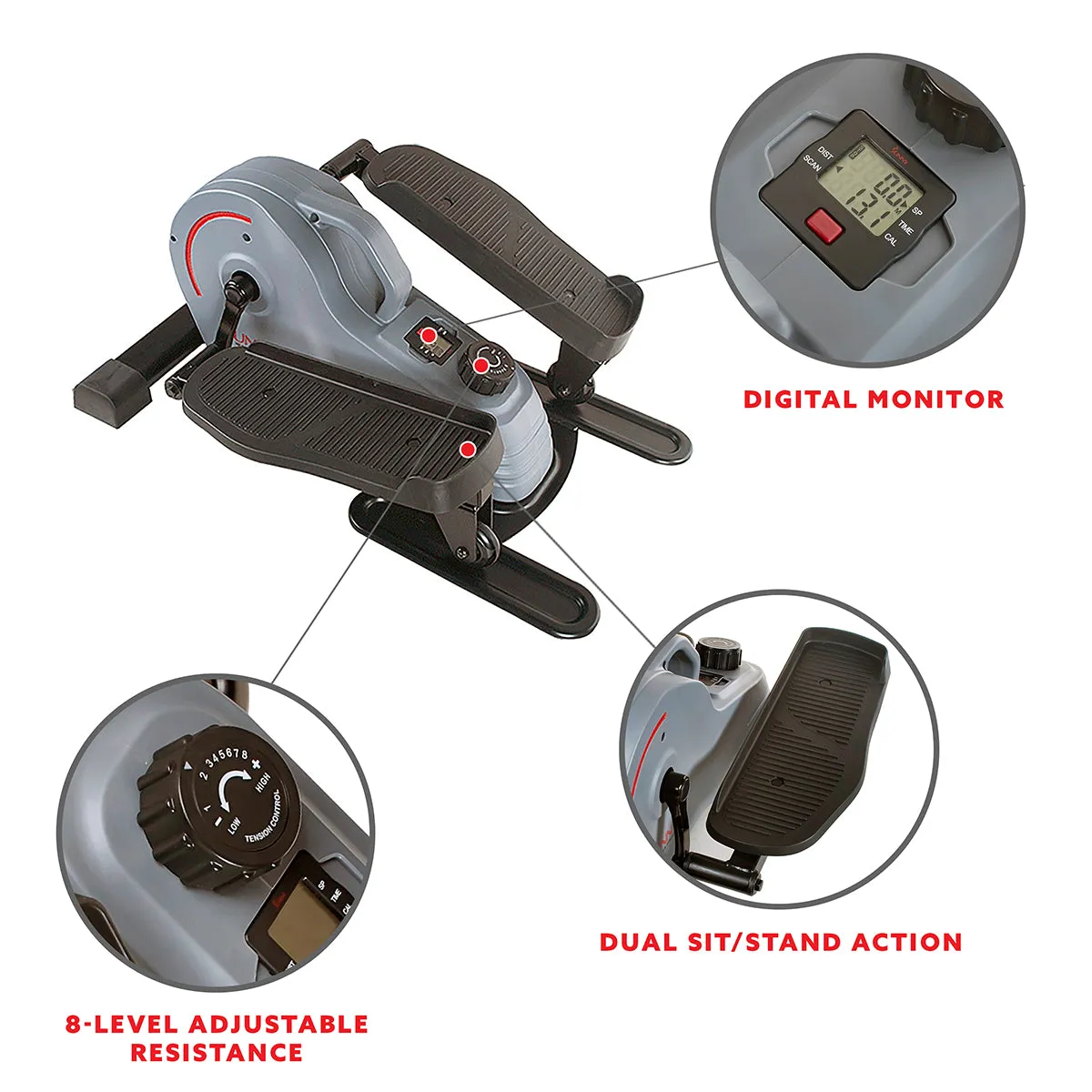 Portable Standing Mini Elliptical Trainer