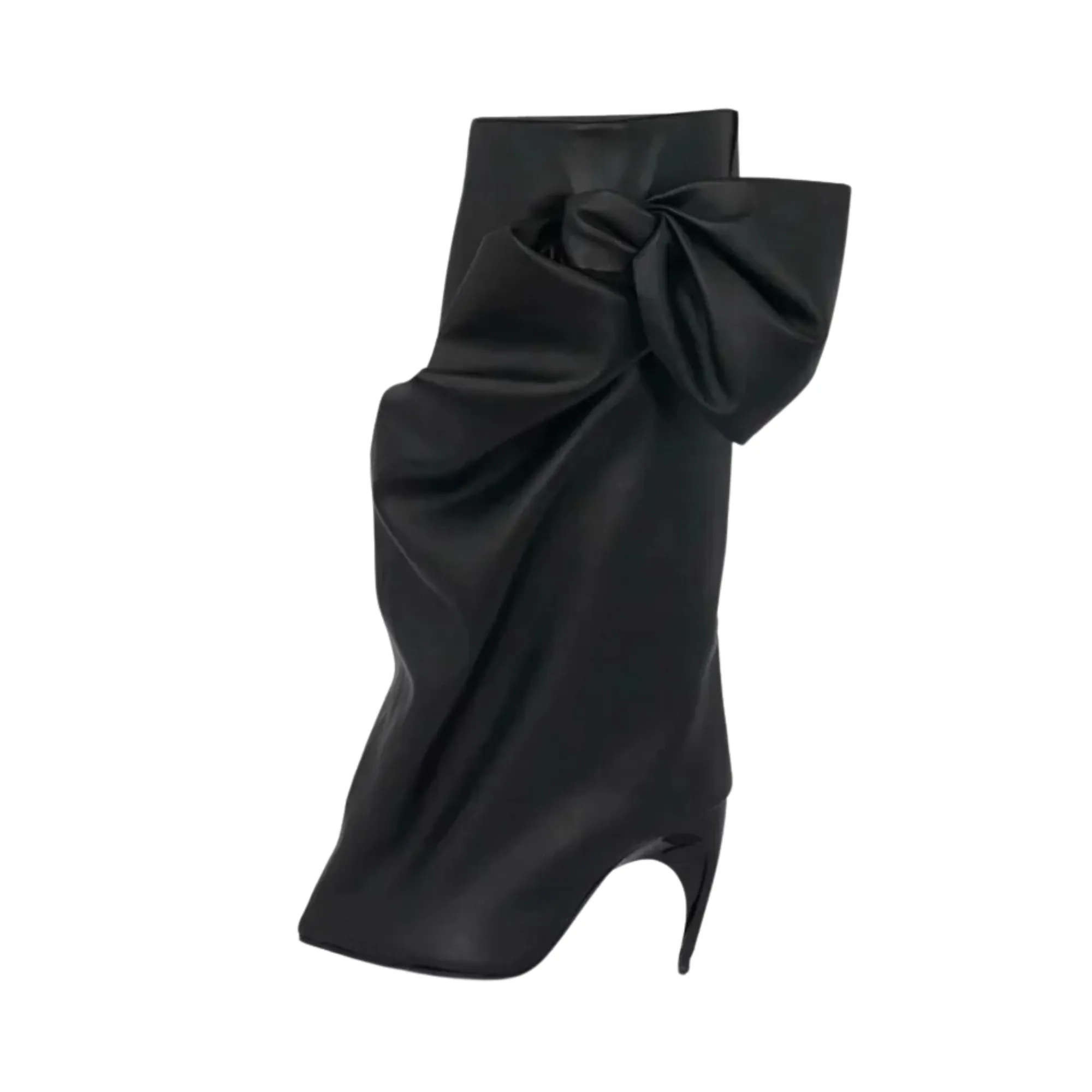 Pre Order:  Side Bows Wrapped Mid-Calf Boots