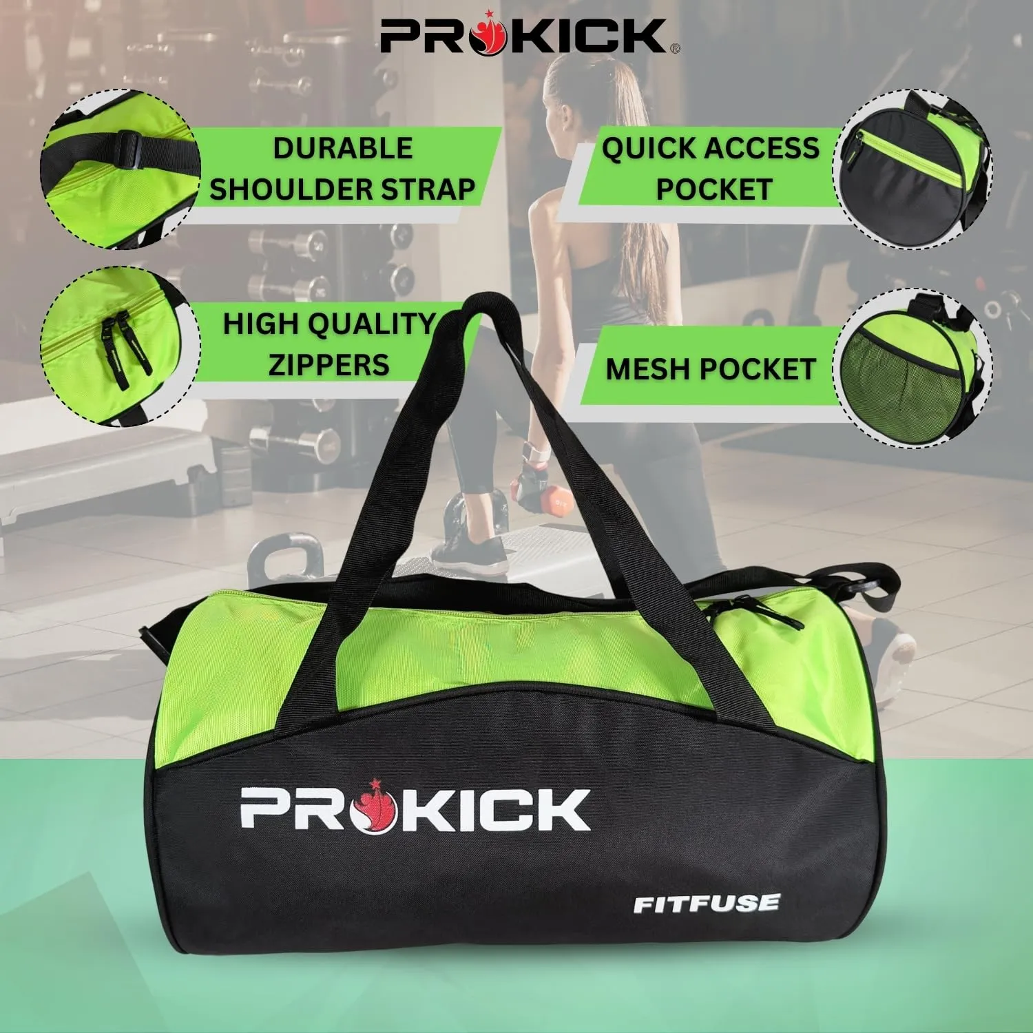 Prokick Fitfuse Gym Bag