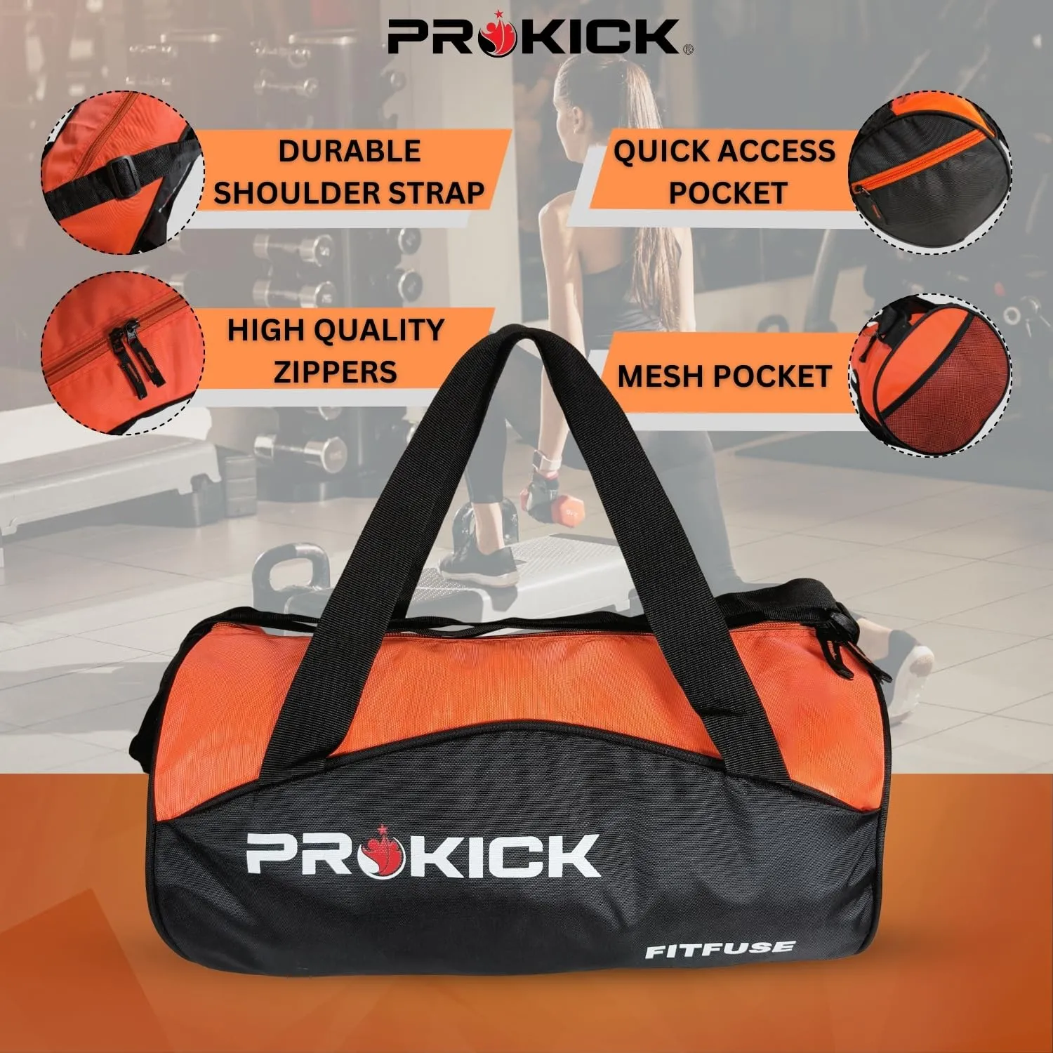 Prokick Fitfuse Gym Bag