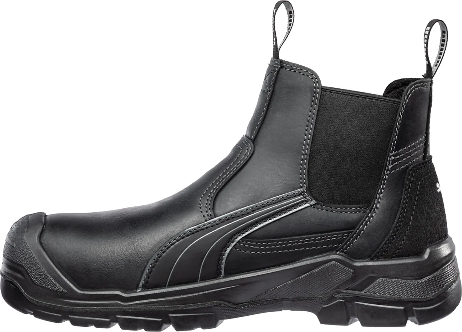 Puma Safety Mens Tanami CTX Mid EH WP ASTM Black Leather Work Boots