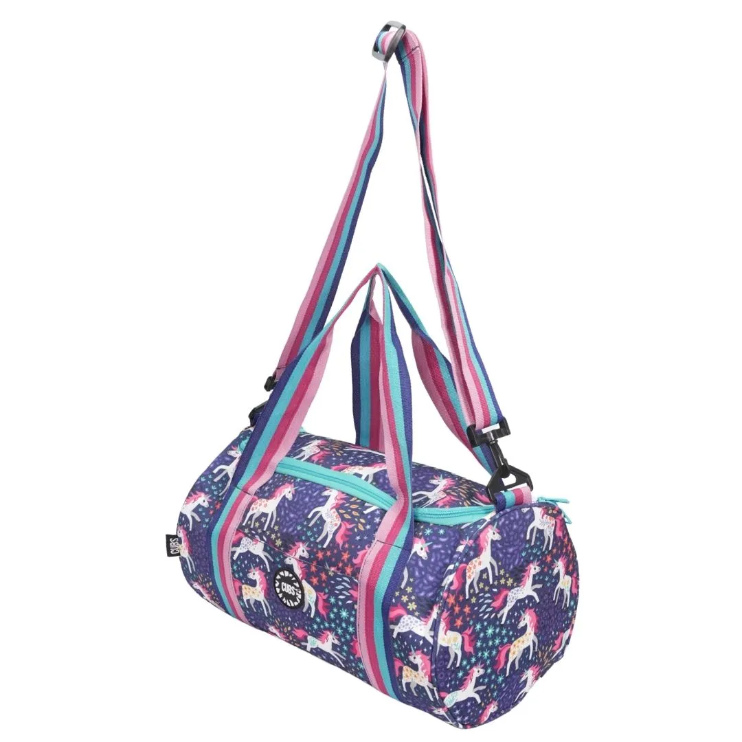 Purple Unicorn duffle bag