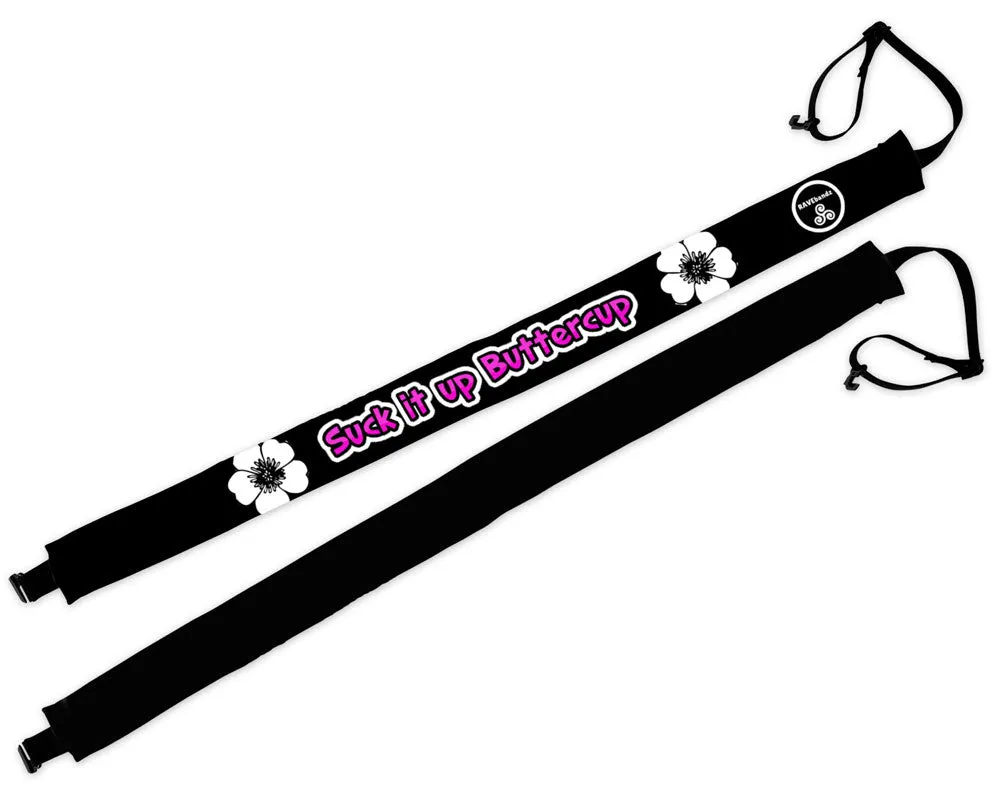 RAVEbandz Adjustable Headbands Slogans - (Suck It Up Buttercup)