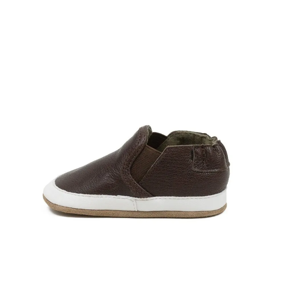 Robeez Liam Basic Soft Soles Chocolate Brown