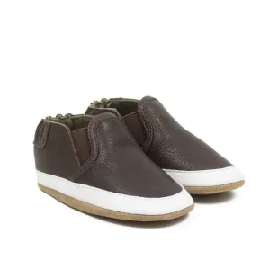 Robeez Liam Basic Soft Soles Chocolate Brown