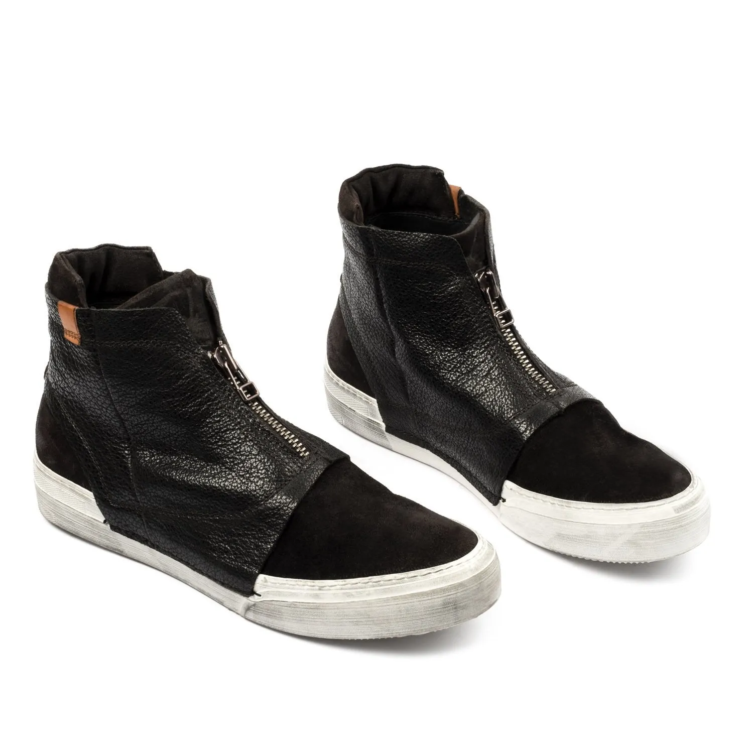 Rochelle Black Mid Sneakers