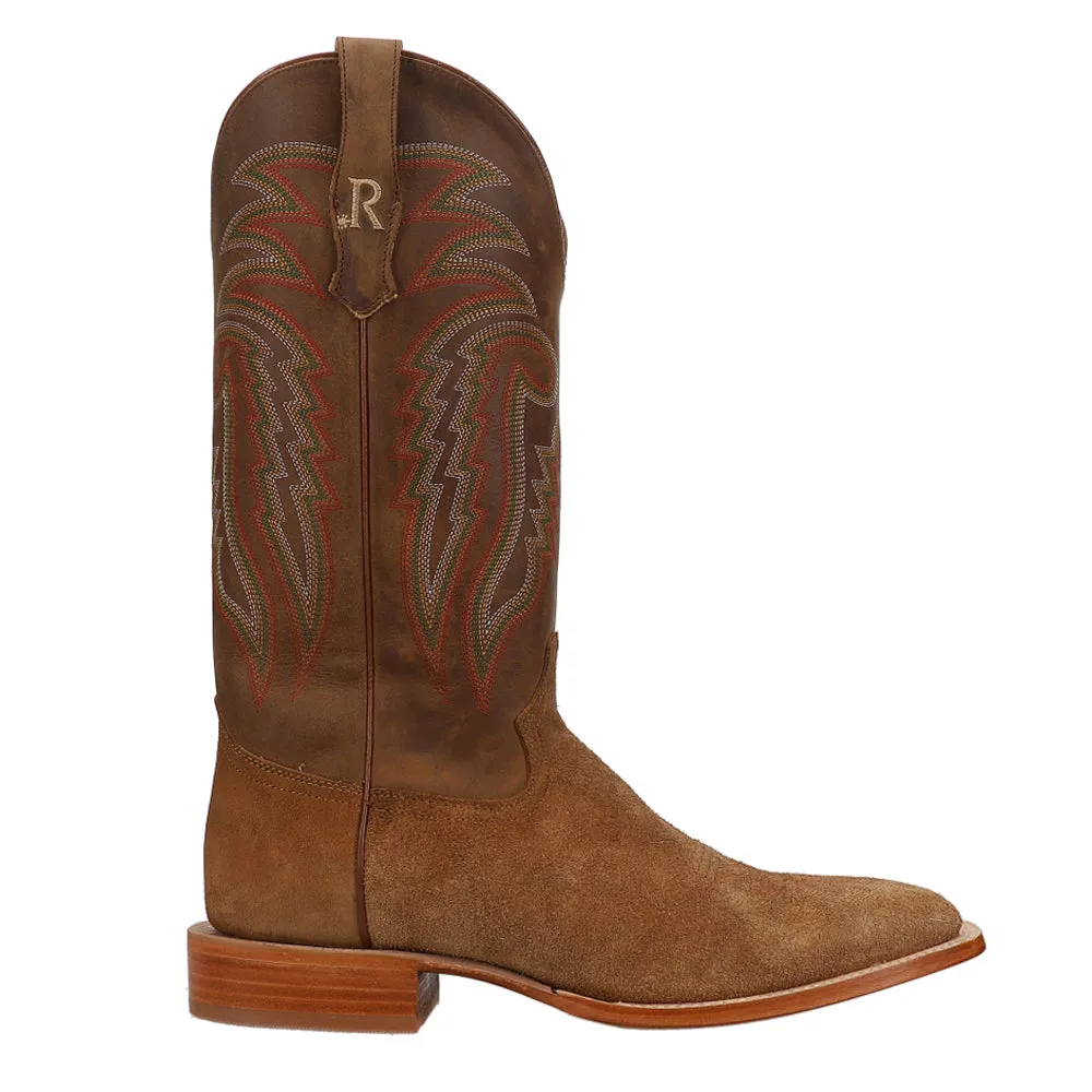 Rough Out Wide Square Toe Cowboy Boots