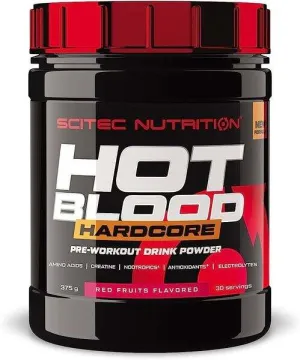 SciTec Hot Blood Hardcore, Red Fruits - 375 grams