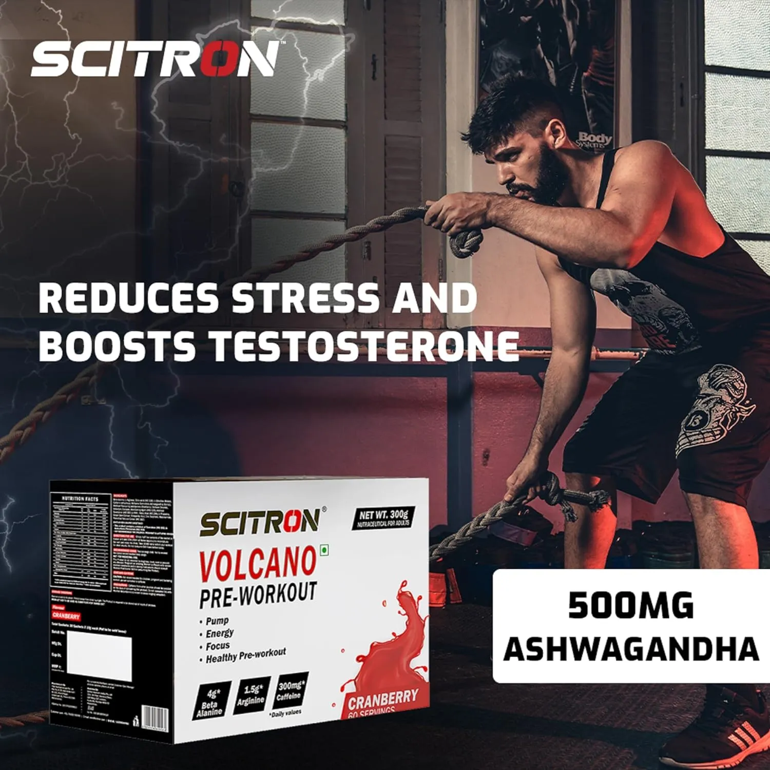 Scitron Volcano Pre-Workout - (Cranberry)