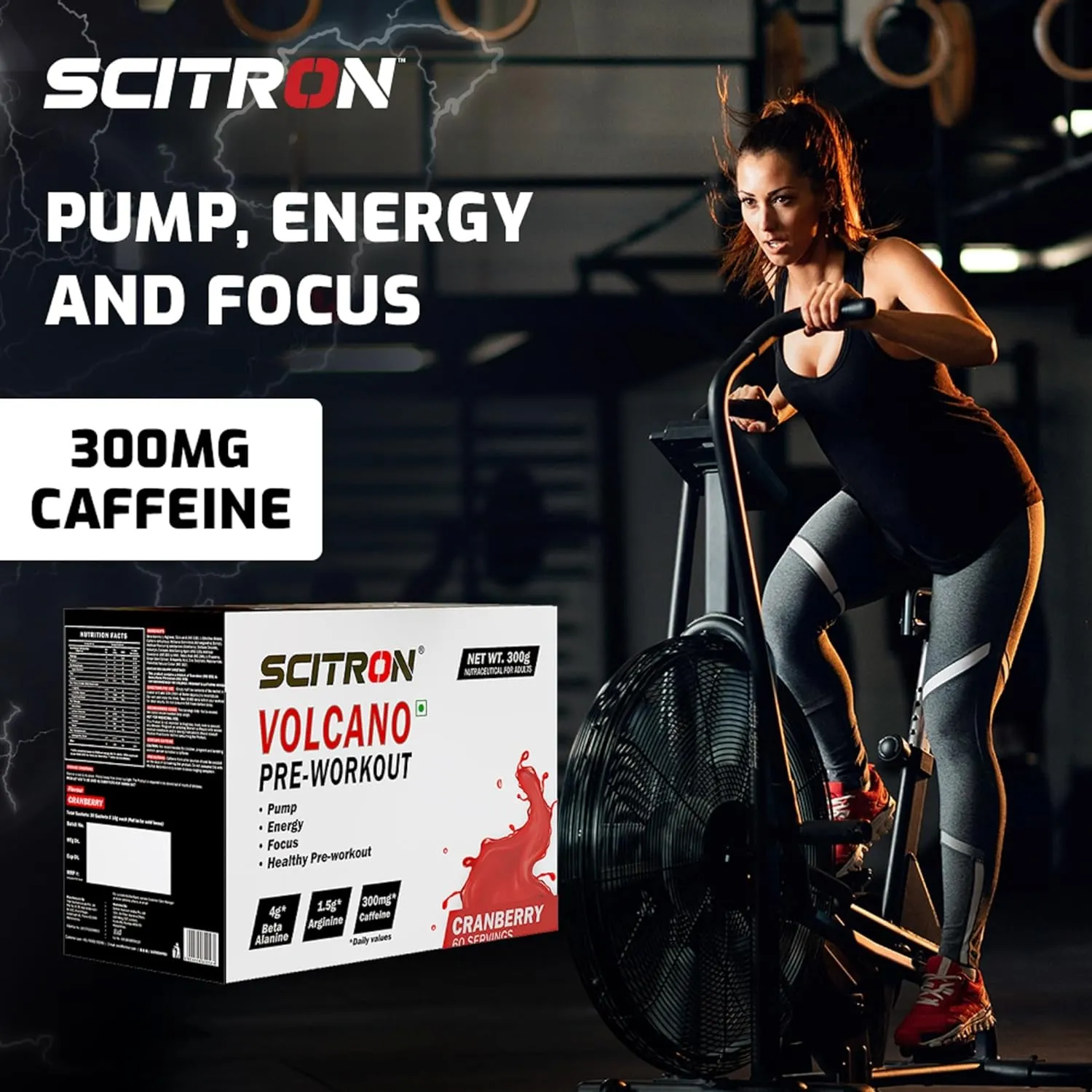 Scitron Volcano Pre-Workout - (Cranberry)