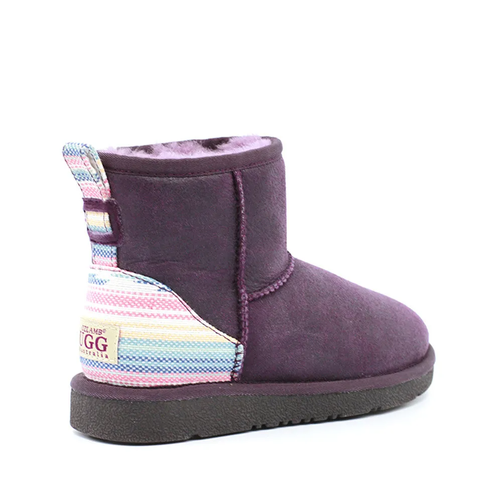 Serape Short Ugg Boot - Purple