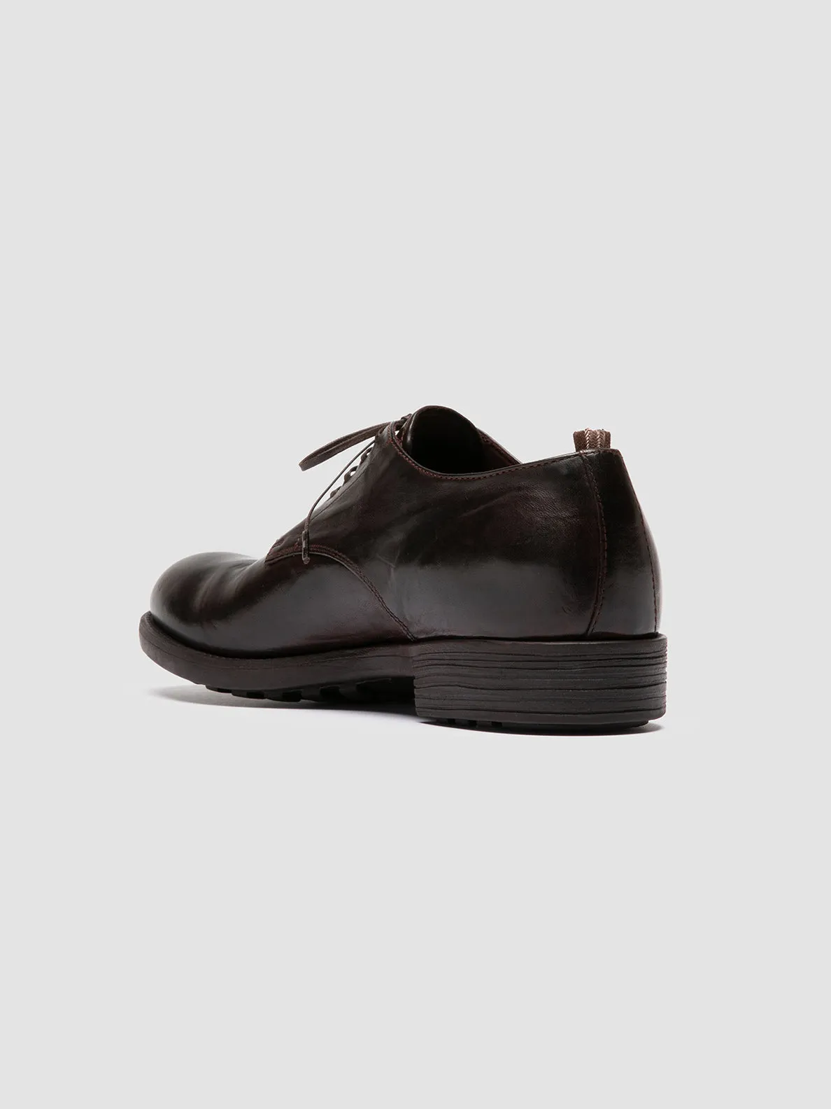 SERGEANT 001 - Brown Leather Derby Shoes