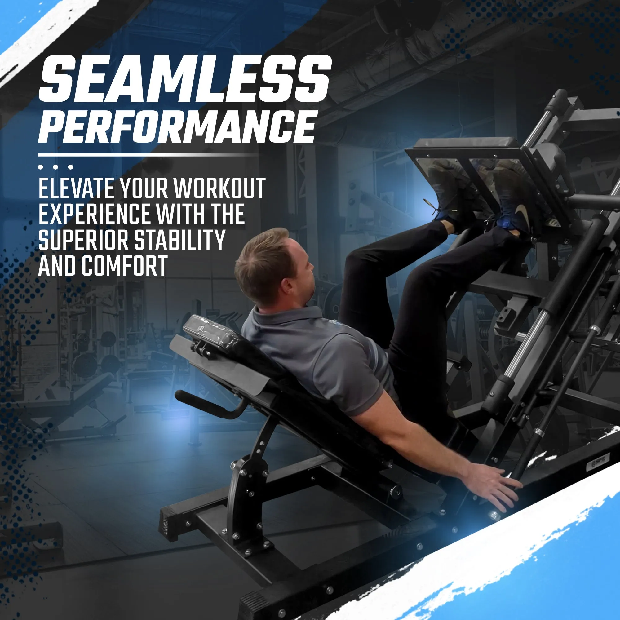 SFE Commercial 45 Degree Plate Loaded Leg Press Hack Squat Combo (New)