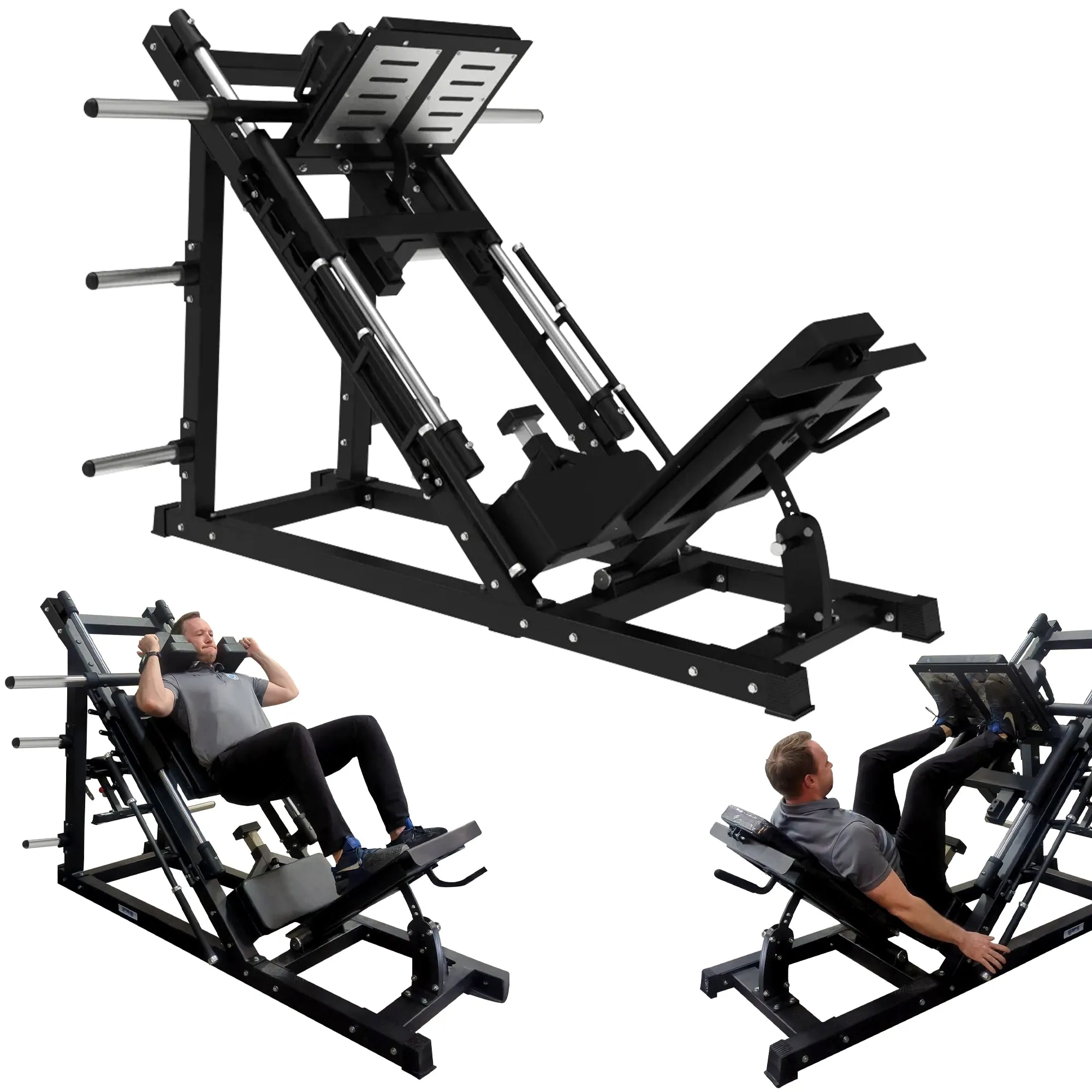 SFE Commercial 45 Degree Plate Loaded Leg Press Hack Squat Combo (New)