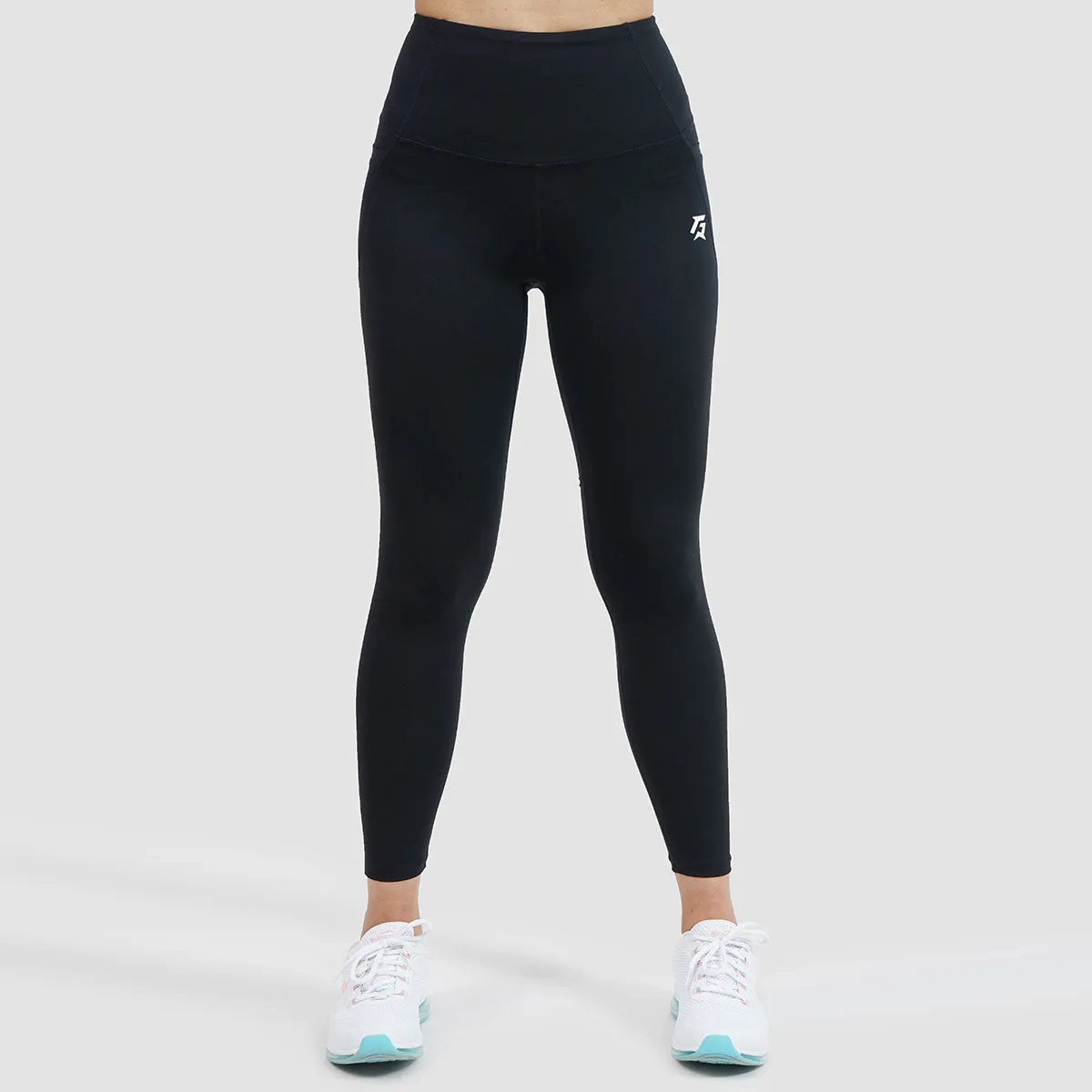 Side Mesh Fitness Leggings (Black)