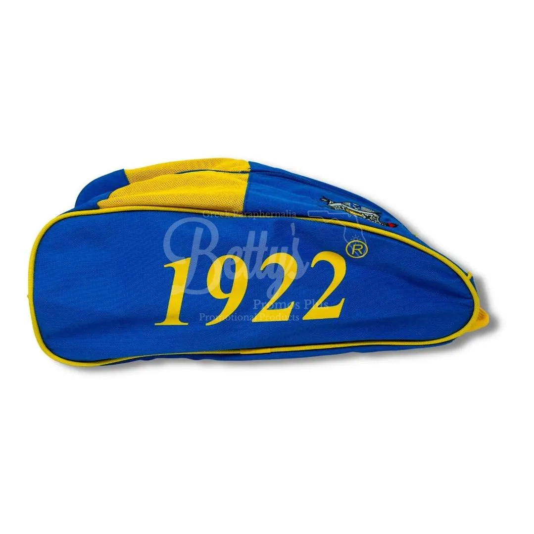 Sigma Gamma Rho ΣΓΡ Canvas Shoe Bag with Zippered Mesh