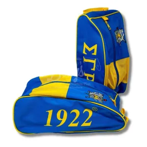 Sigma Gamma Rho ΣΓΡ Canvas Shoe Bag with Zippered Mesh