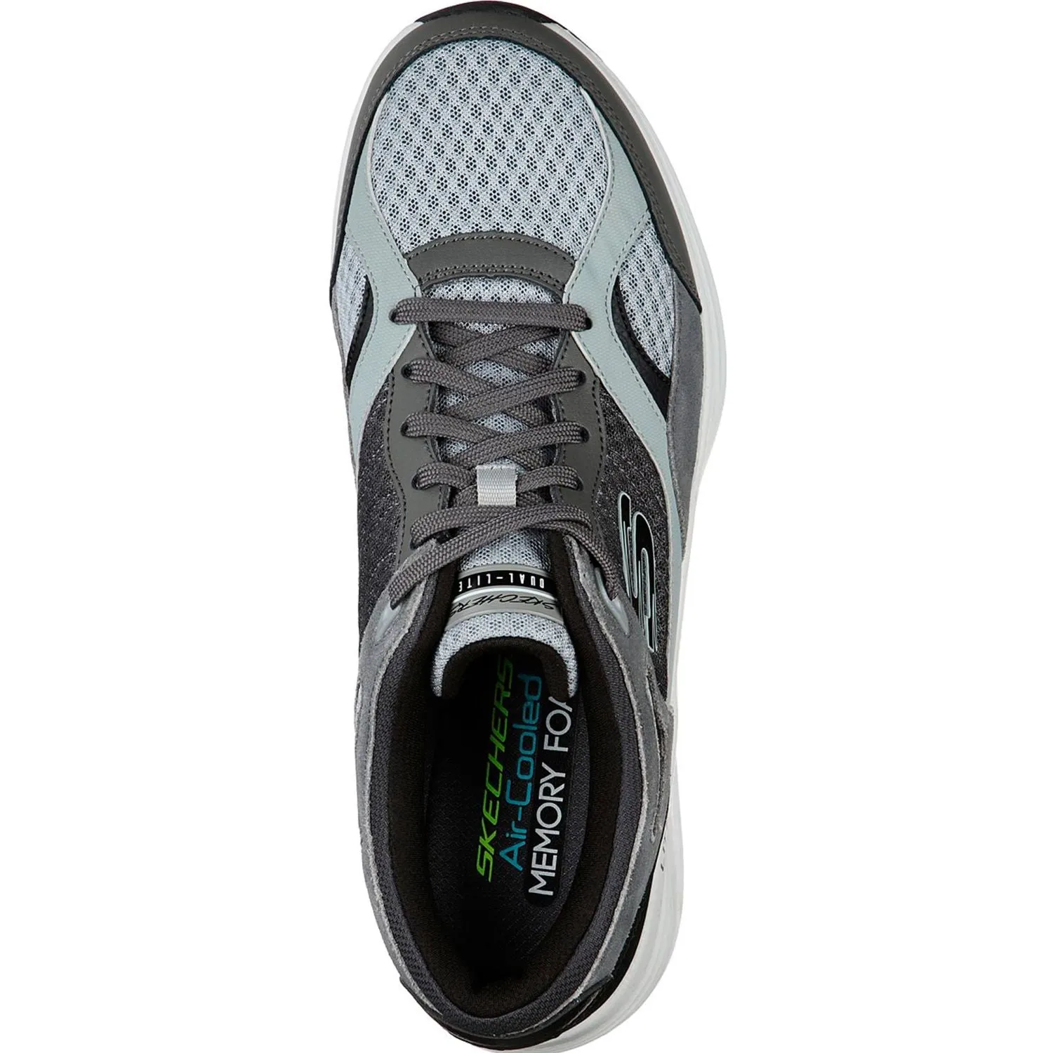 Skechers sneakers da uomo Skyline Alphaborne 52968 GYBK grigio-nero