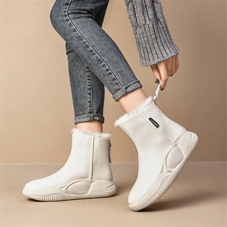 Snowbound Leather Snow Boots